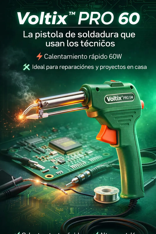 Voltix™ Solder Gun PRO 60 – Pistola de Soldadura Profesional de Alta Precisión