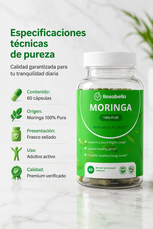 Moringa  Suplemento Alimenticio Natural (60 Cápsulas)