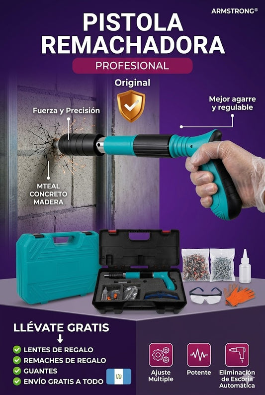 FijaMax Pro™ - Pistola de Clavos de Alta Presión