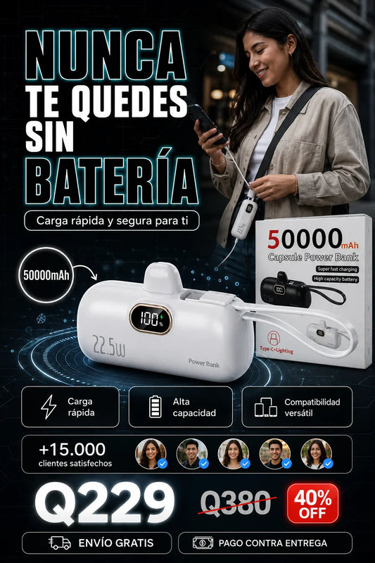 Power bank pro energía 50000mAh